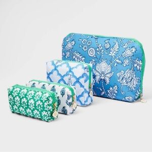 Roller Rabbit x Target 4-Piece Floral Vines Pouch Set NWT